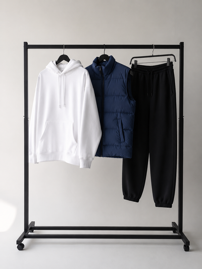 Combo Básicos: Hoodie + Chaleco + Jogging