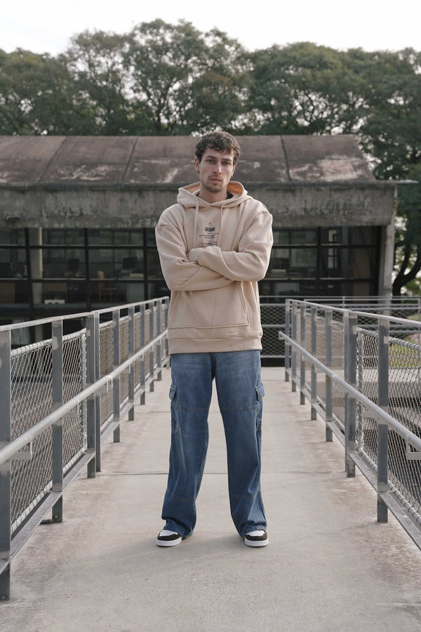 Jean Cargo Recto con costuras