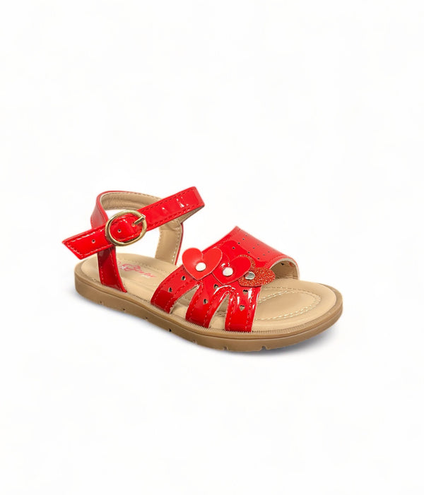 Sandalias Corazones Rojos